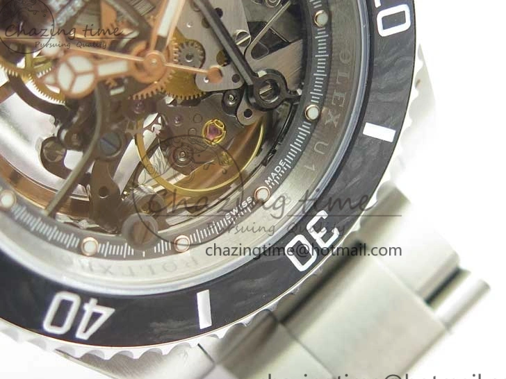 AAA Replica Watches WWF Edition Bezel Skeleton Best Durable Submariner SS 2925 116660 Andrea Carbon on SA Pirlo 0103